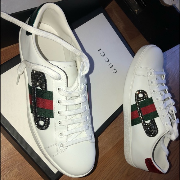 gucci safety pin sneakers